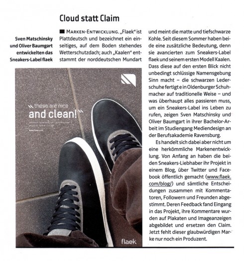 flaek Artikel in der PAGE flaek Artikel in der PAGE